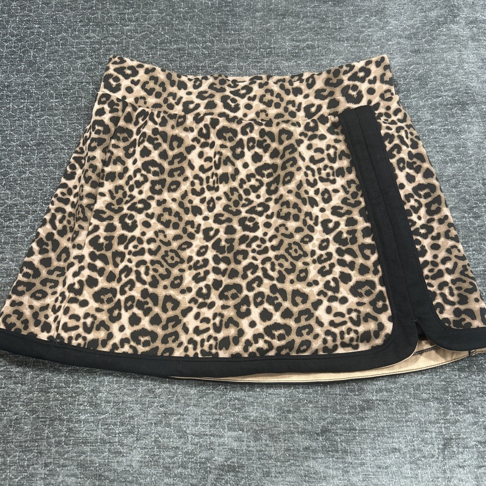 JoyLab Leopard Print Athletic Skort Women's Small Built In Shorts